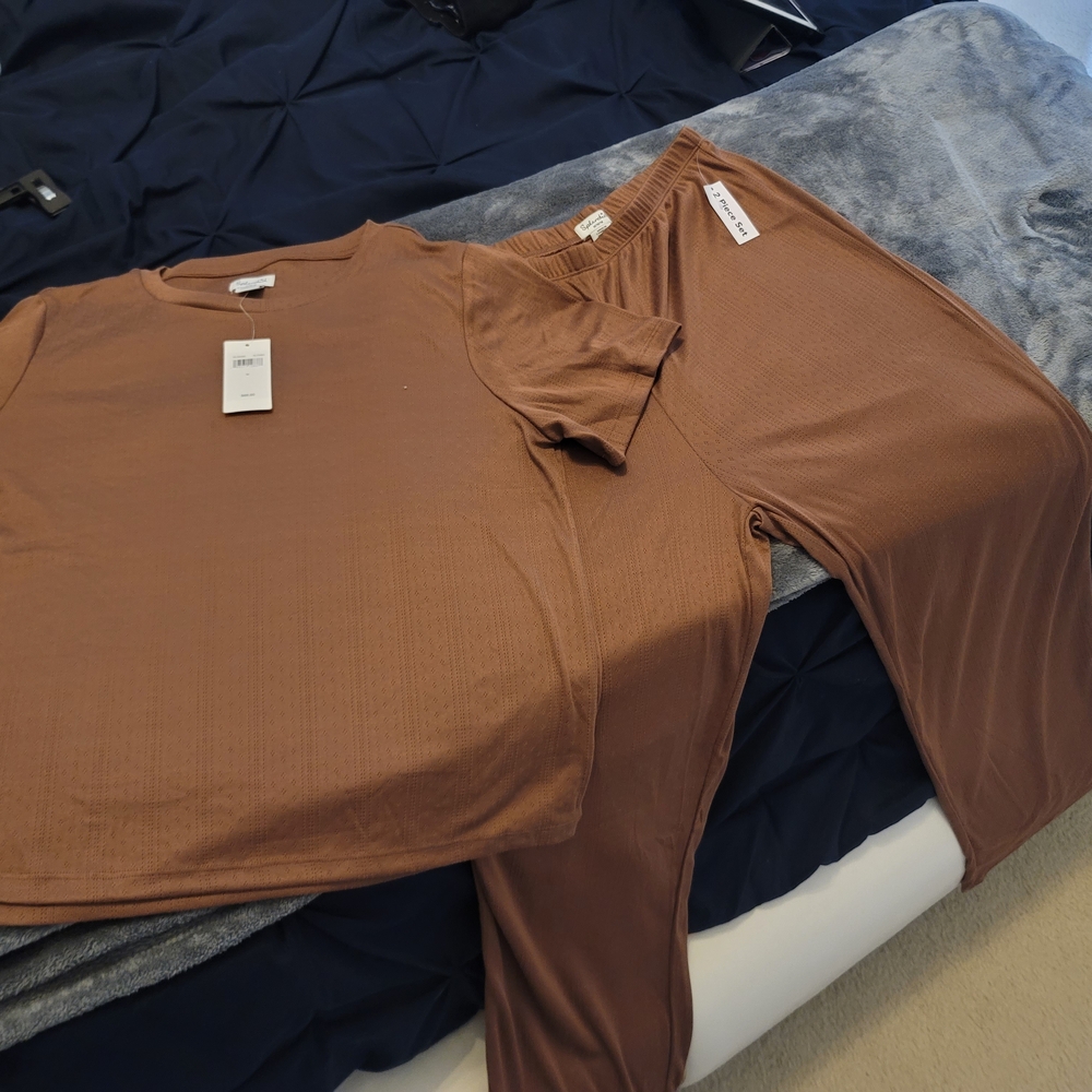 Splendid Tan Textured Top